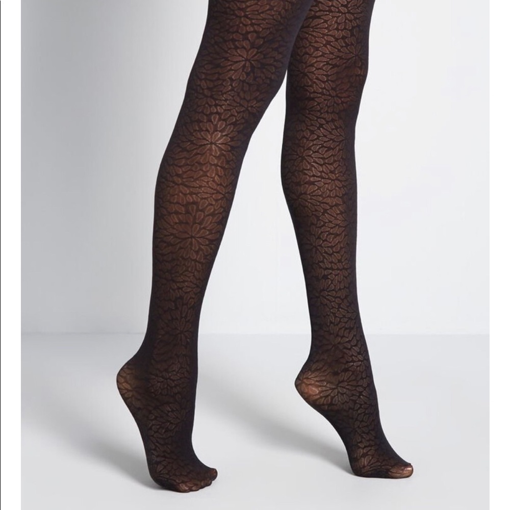 ModCloth floral tights NWT!